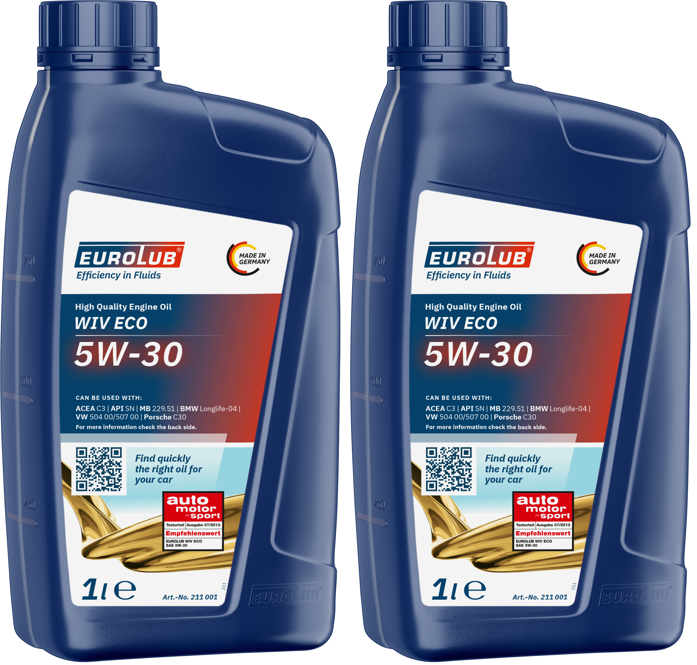 EUROLUB WIV ECO 5W-30 Motoröl 2x 1l = 2 Liter